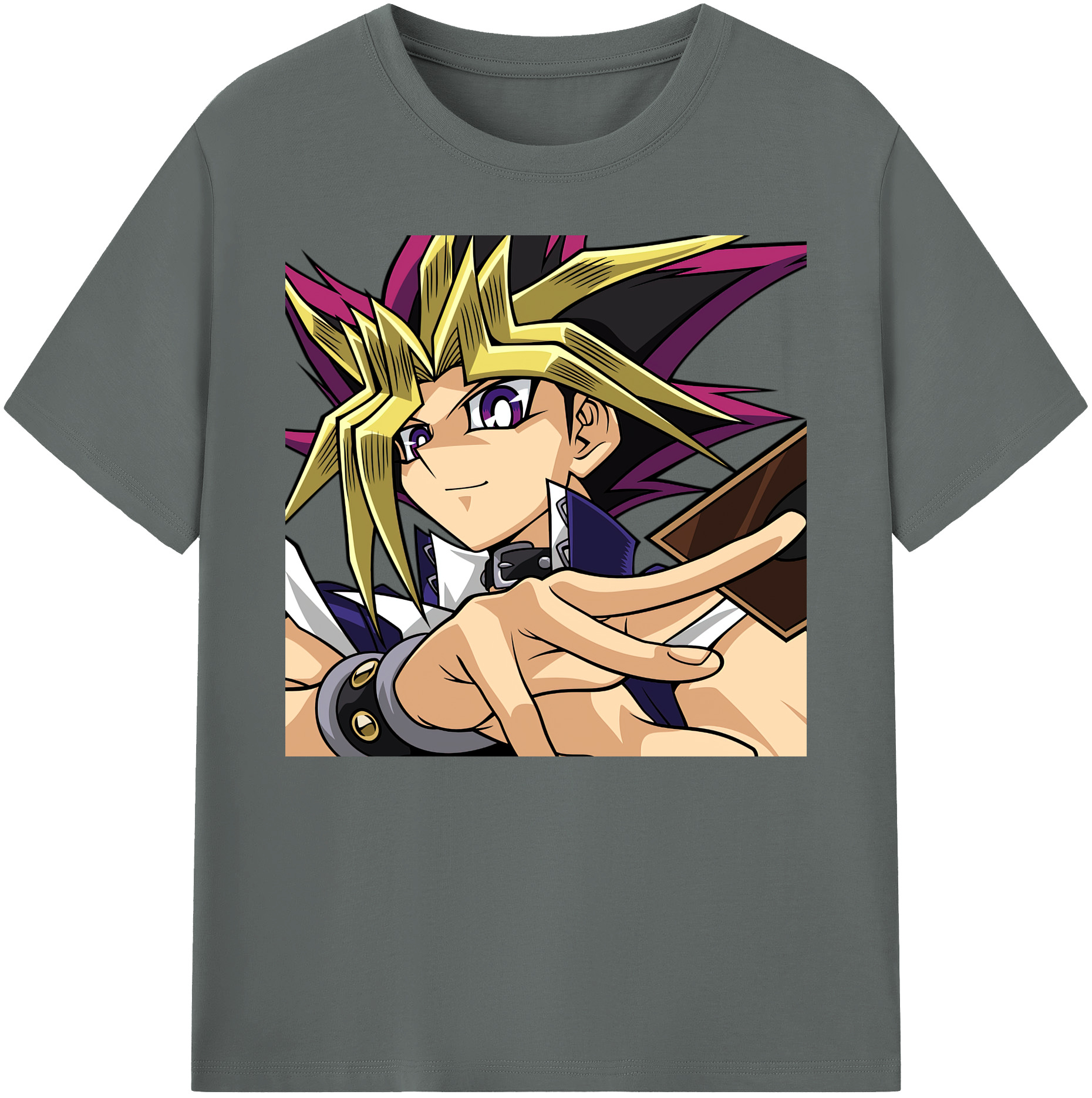 （画像用） 遊☆戯☆王 Yu-Gi-Oh! 綿100％ メンズ半袖Tシャツ｜肌触りやわらか＆通気性